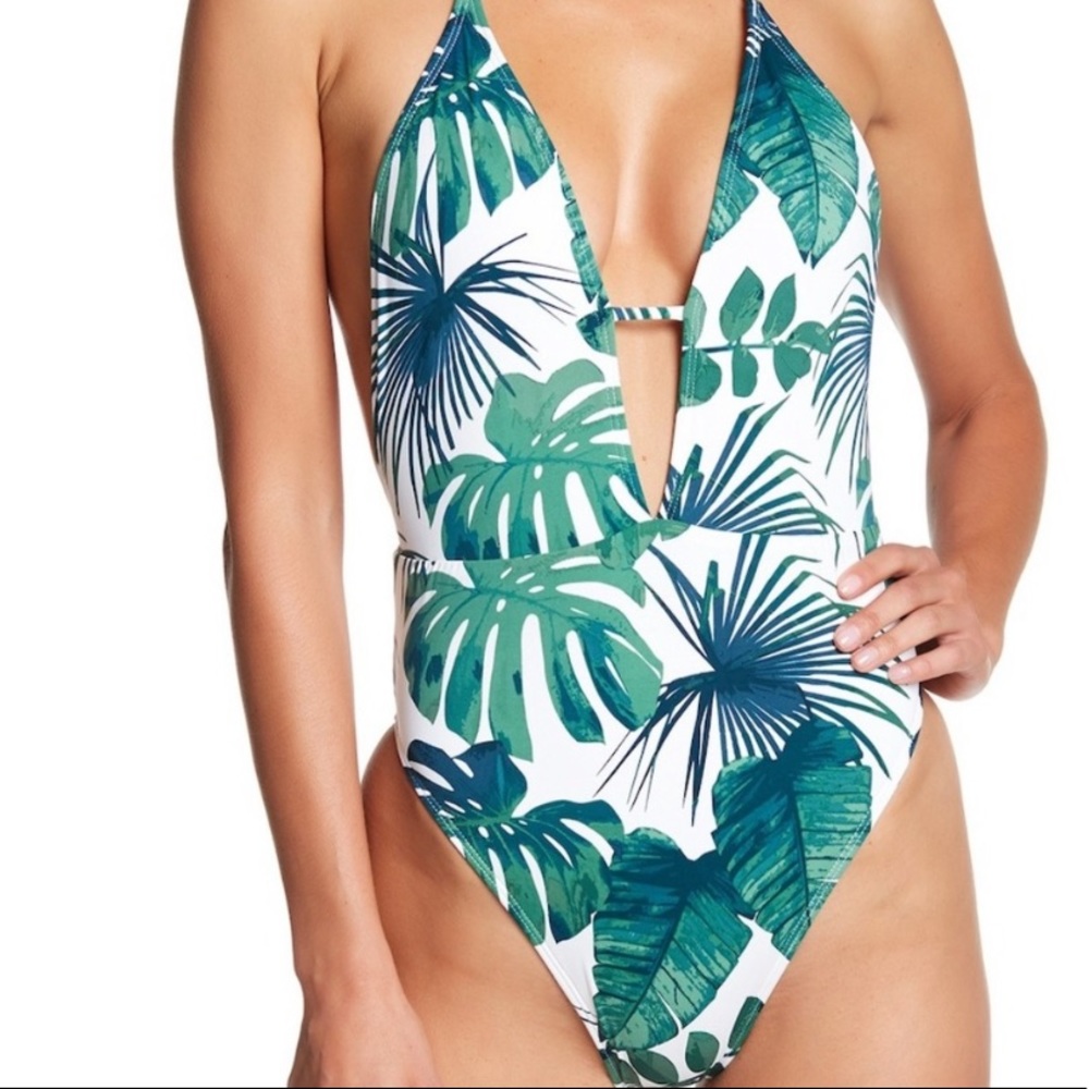 NWT Bikini Lab Palm One Piece Swimsuit M